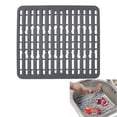 thumbnail image 1 of BTideas Tapete de Silicona para Fregadero de Cocina, 11.3"x12.8" Protector Antideslizante Mats para Fondo de Cocina, Gris, 1 of 1