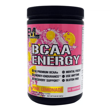 EVL BCAA Energy Pre Workout & Post Workout Energy 9.42 oz