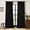 Black, variant on Terracotta Linen Blackout Curtains 45 Inch Length 2 Panels Pinch Pleated Back Tab Short Curtains for Kitchen with 100% Blackout Liner Rustic Farmhouse Drapes for Basement Thermal Insulated Drape