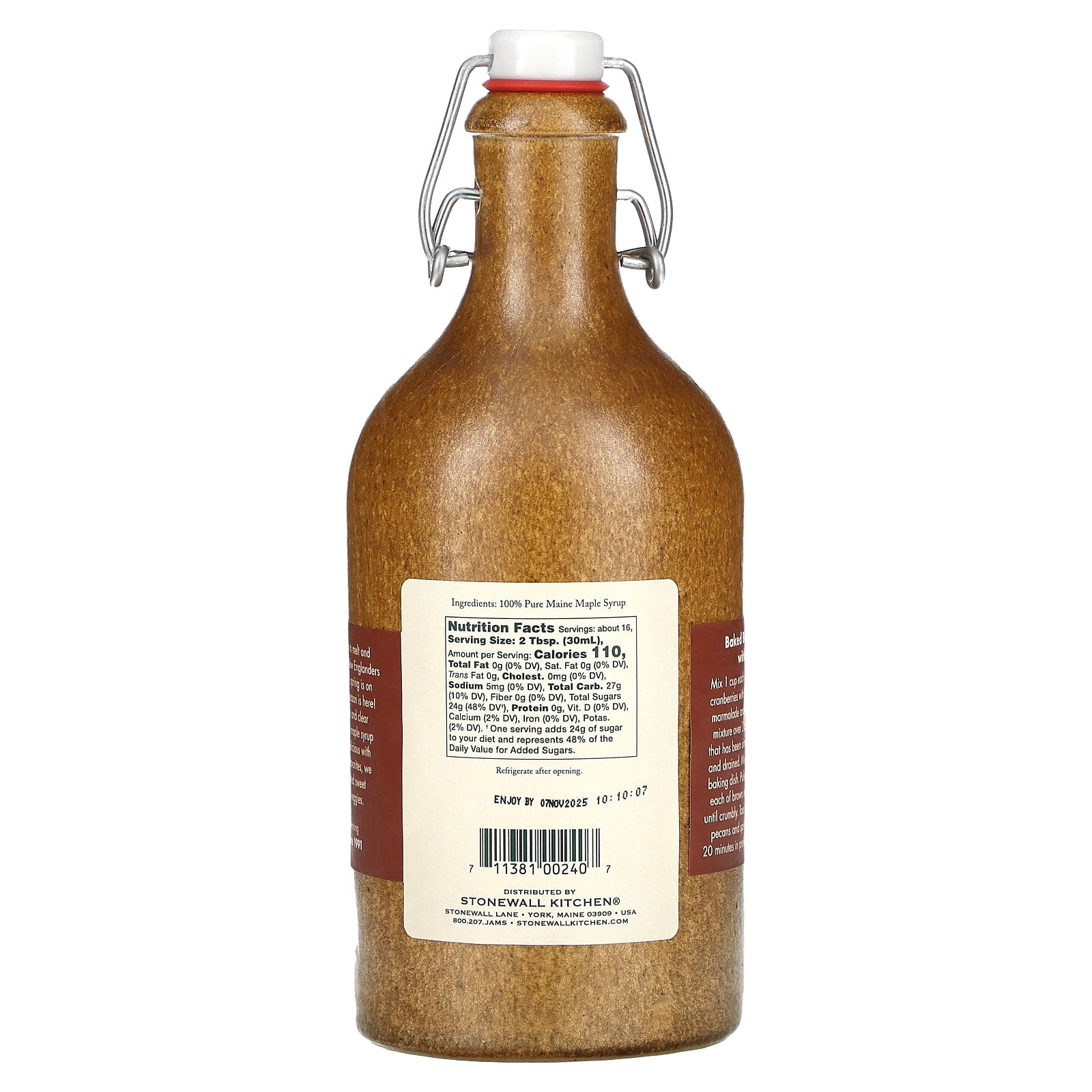 Stonewall Kitchen Maine Maple Syrup, 16 fl oz (473 ml)