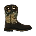 thumbnail image 2 of Lacrosse Tallgrass Boots Mens Boots Size 7, Color: Chocolate/Of-White-Green Print, 2 of 4