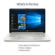 HP 14 Ryzen 3 4GB/1TB Laptop-Silver (Google Classroom Compatible)