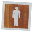 thumbnail image 4 of DOLITY Toilet Door Sign Bathroom Signage Bathroom Symbol for Restaurant Shop Office Men, 4 of 9
