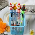 thumbnail image 7 of Mosey 2Pcs Christmas Ballpoint Pens 6 Color Creative Stationery Gift Set with Festive Designs Smooth Writing Wear-Resistant Ballpoint Pens, 7 of 7