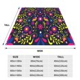 thumbnail image 3 of Balery Colorful Mexican Manta de Felpa Suave y Acogedora – Cobija de Franela Aterciopelada para Cama, Lavable y Cálida para Sofá, Mascotas, Transpirable-80"x60", 3 of 7