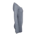thumbnail image 4 of 2DXuixsh Combinaisons Courtes pour Femmes Combinaison Courte en Tricot à Manches Longues pour Femme, Décontractée, Coupe Ajustée, Extensible, avec Short à Col en V pour un Style Sportif, Gris, Taille M, 4 of 7