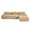Camel, variant on Aukfa 117" Modular Sectional Sofa Overstuffed Boneless Couch, 3Pillows, No Assembly, Corduroy, Camel