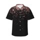 thumbnail image 1 of Balery Rose Gold Glitter1 Camisas hawaianas de manga corta para hombre, camisas playeras de corte holgado, camisas de vacaciones con botones,XX-Large, 1 of 7