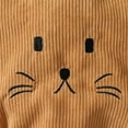 thumbnail image 4 of Boys Girls Baby Easter Jumpsuit Corduroy Bunny Embroidery Sleeveless Romper With Straps Casual Fit Bodysuit For Infant Holiday Daily Wear, 4 of 6
