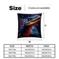 thumbnail image 5 of Starry Dinosaur Pillow Covers Inserts Set with Unique Patterns - 16x16, 18x18, 20x20 Inches - 2 Pack Decorative Throw Pillow Covers for Home Decor and More, 5 of 6