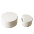 thumbnail image 5 of YYAo Modern Coffee Tables, Center Table,Nesting Coffee Table Set of 2,Upholstered Round Coffee Tables Set of 2 for Living Room, White, 5 of 13