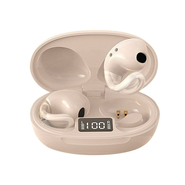 Ear Wireless Bluetooth Earphones With Ear Clip Style For Male And Female Students, Suitable For Long Range And Noise Reduction In Running Sports