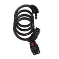 thumbnail image 4 of Candado de bicicleta antirrobo, candado de tira de bicicleta negro con alambre de Metal codificado de 4 dígitos para seguridad Universal de bicicletas, 4 of 8