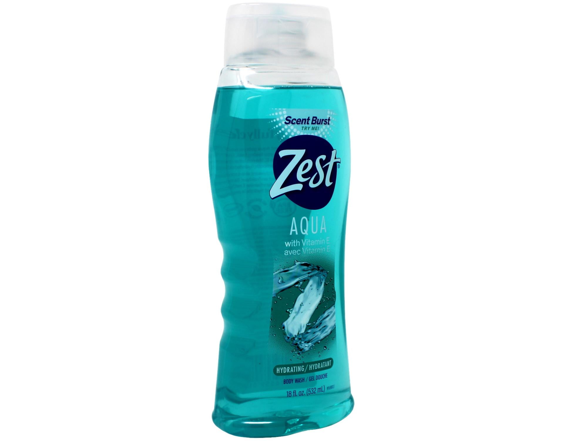 Zest Aqua Body Wash, 18 Oz (Pack Of 4).