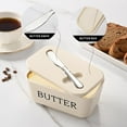 thumbnail image 5 of Uuiauoio Butter Dish with Lid and Knife - Countertop & Fridge Butter Keeper, Container & Holder, Storage Box，Sealed Storage Box Cheese Dishs with Lid, 5 of 5