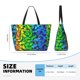 thumbnail image 4 of Fotbe Multicolored Butterflies Bolsa de Viaje para Playa - Resistente al Agua, Bolsa Tote de Gran Capacidad y Ligera con 7 Bolsillos para Mujeres y Hombres, 4 of 7