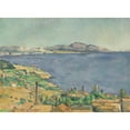 thumbnail image 2 of Paul Cézanne 18x14 Gold Ornate Wood Frame and Double Matted Museum Art Print Titled - The Gulf of Marseilles Seen from L’Estaque (ca. 1885), 2 of 4