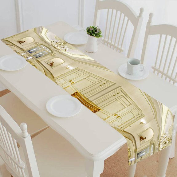 ECZJNT interior lobby table runner table cloth tea table cloth 14x72 Inch