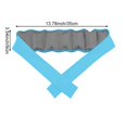 thumbnail image 7 of Yvsxxv Cooling Bandana, Water Absorbent Neck Wrap, Unisex Summer Outdoor Accessory, Grey+Blue, 1 Pc, 7 of 7