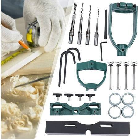 

Miumaeov Bench Drill Locator Set for Mortising Machine Tenon Tools Mortising Attachment for Drill Press and Woodworking Mortise Mortiser Square Hole Chisel for Drilling Machine Mortise Machine