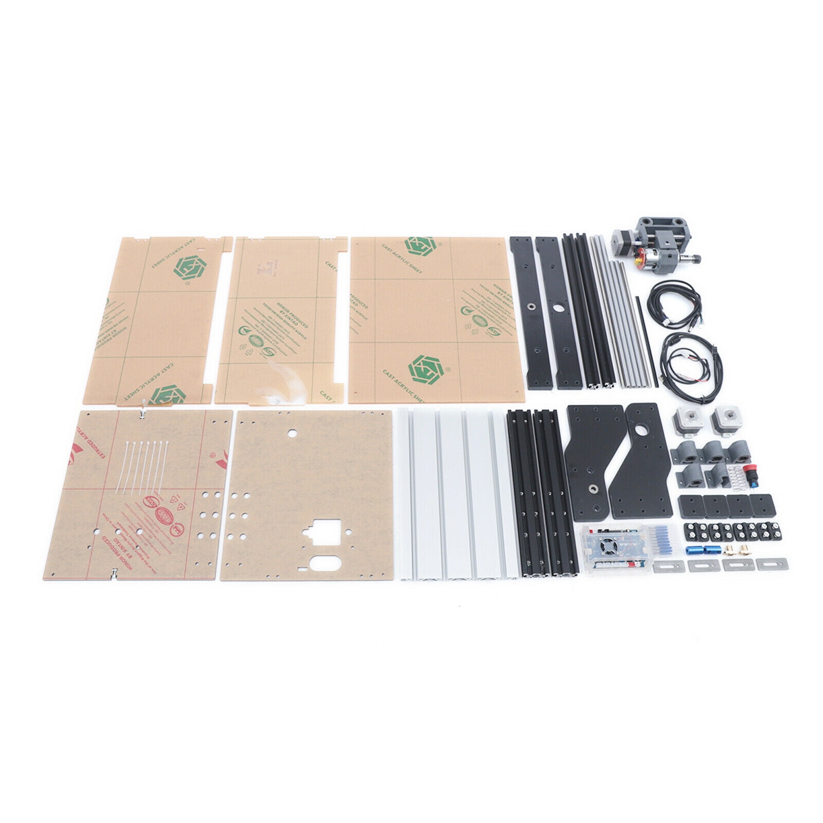 Desktop CNC Router Engraver 3018-SE V2 3-Axis Plywood Carving For Home DIY USB 3 Axis 3D Desktop Mil Machine 3018-SE V2 CNC Router Engraver DIY Spindle 80W CNC Router Machine