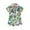 Green, variant on Rhuody Outfits For Girls 6-12 Months Lapel Floral Print Pajamas Short Sleeve Toddler Tops Shorts 2 Pieces Sleepwear Retro Girl Clothes Black