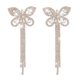 thumbnail image 2 of Cadena de garra de lujo Pendientes de borla de mariposa de diamante completo Temperamento Pendientes de botón de dama que combinan con todo Wmkox8yii fajkfhkj5206, 2 of 9