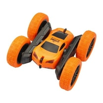 Gqtwoy Four Wheel Drive Double-sided Stunt Car, Remote Control Car, Off-road Racing, LED Lights, USB Rechargeable, Fun Interactive Toy for Ages 6 