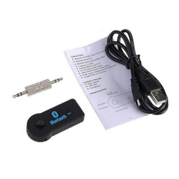 Adaptateur Récepteur Audio Bluetooth Sans Fil, avec Micro