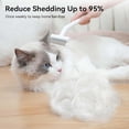 thumbnail image 5 of Cepillo para gatos de pelo largo, herramienta para quitar el pelaje y peine desenredante para quitar el pelo suelto y enmarañado, rastrillo para el cuidado de la capa inferior del gato, blanco, 5 of 5