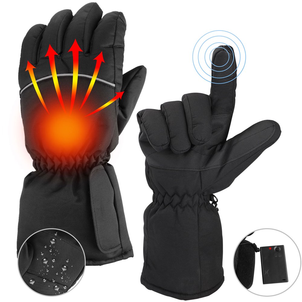 TSV 2/1Pair Electric Battery Heated Gloves for Women Men, TSV