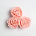 thumbnail image 3 of 100 cabezas de rosa de espuma PE, flores de rosa artificiales para decoración de bodas DIY Champán rosado, 3 of 9