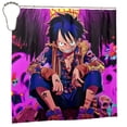 Monkey D. Luffy Shower Curtain, Waterproof Bath Curtain, Premium Peva For Bathroom Hotel, Heavy
