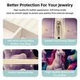 thumbnail image 3 of Rainbow Unicorn Travel Portable Square Necklace Holder with Earring Holder, Display Case - Travel Organizer for Rings, Earrings, Necklaces, Bracelets - Suitable for Girls and Women, 3 of 6