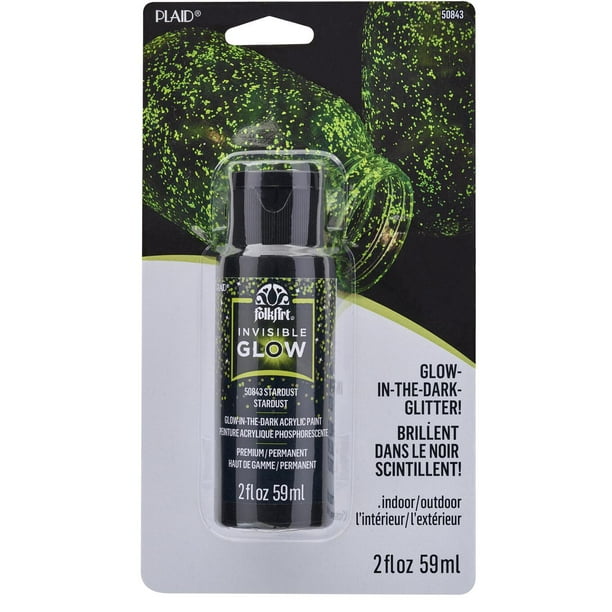 FolkArt Invisible Glow Acrylic Paint Topcoat, Stardust, 2 fl oz