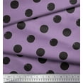 thumbnail image 3 of Soimoi Purple Cotton Duck Fabric Circle Geometric Print Fabric by the Yard 42 Inch Wide, 3 of 3