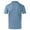 ZA-Light Blue, variant on CFLVAEK Women's Business Shirts 3 Button Short Sleeve Summer Tops Dressy Work Collared Formal Tee