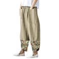 thumbnail image 2 of VEKDONE Womens Linen Long Pants Khaki XL, 2 of 4
