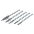 thumbnail image 2 of Yauxim Milling Cutter 5pcs/set 3mm Shank Wood Carving Engraving Drill Bit Milling Cutter Woodworking, 2 of 7