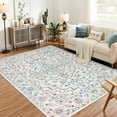 thumbnail image 6 of Geetinfly 5*7FT Area Rugs 1150Gsm 350Gsm Velvet Heavy Pearl Velvet Washed Back Folding Printed Carpet Xxs-Persia-Shangyi Pastel colors, 6 of 7