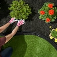 thumbnail image 6 of GroundSmart Brickface Landscape Edging, 4' Black Rubber Garden Edging Border, 48 pack, 6 of 18