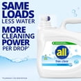 thumbnail image 5 of all Liquid Laundry Detergent, Free Clear for Sensitive Skin, 208oz, 166 loads-with Scrub Sponge., 5 of 10