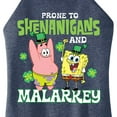 thumbnail image 3 of SpongeBob SquarePants - Prone To Shenanigans And Malarkey - Juniors High Neck Tank Top, 3 of 6