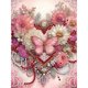 thumbnail image 1 of Pintura de diamante 5D DIY, kit de flores de amor con forma especial parcial, 30x40cm, 1 of 9