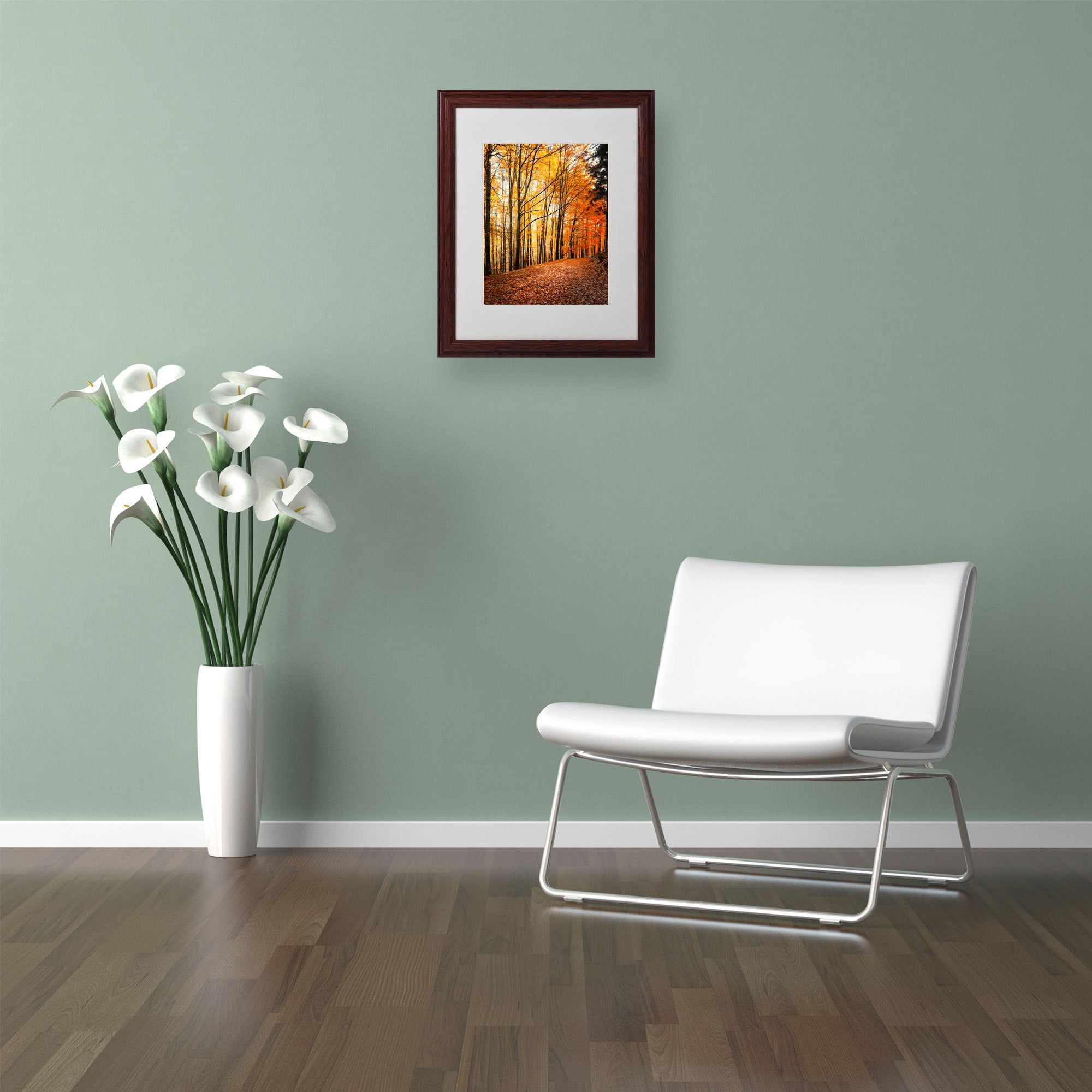 Trademark Fine Art "Yellow Moment" Canvas Art by Philippe Sainte-Laudy, Wood Frame