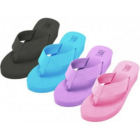 - Women's Fabric Upper Wedge Thongs