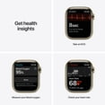 thumbnail image 6 of Apple Watch Series 7 GPS + Cellular, 41mm Gold Stainless Steel Case with Gold Milanese Loop, 6 of 10