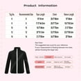 thumbnail image 6 of MSemis Kids Girls Boys Long Sleeve Figure Ice Skating Jacket Zipper Coat Costume Black 6, 6 of 6
