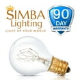 thumbnail image 6 of Simba Lighting Aromatic Medium Size Wax Warmer Mini Globe G30 Round Bulb 25W E12 Candelabra Base Clear Glass, 12 Pack, 6 of 9