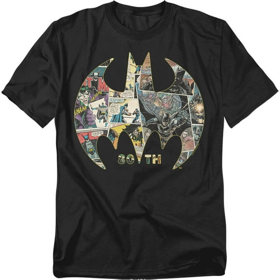 Batman T-Shirt 80Th Shield Unisex Graphic Tee For Men & Women